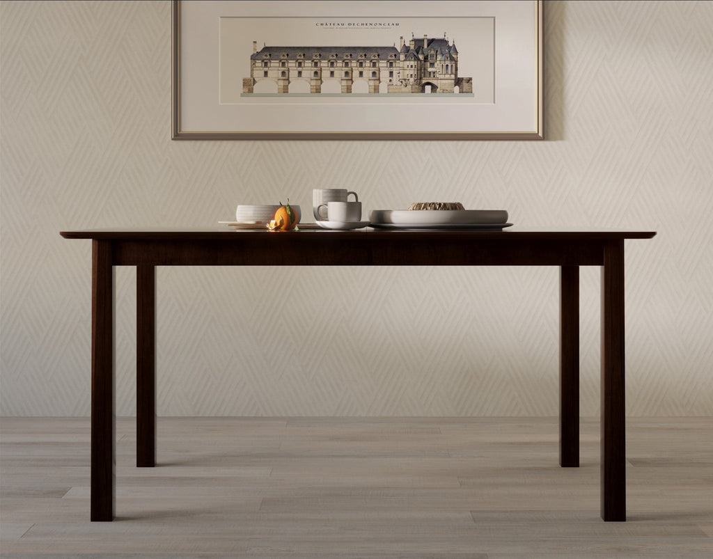 Home Design Jesse Rectangular Dining Table, Dark Brown Finish, Stylish Modern Design, Durable Construction, Easy Assembly, Perfect for Dining Rooms