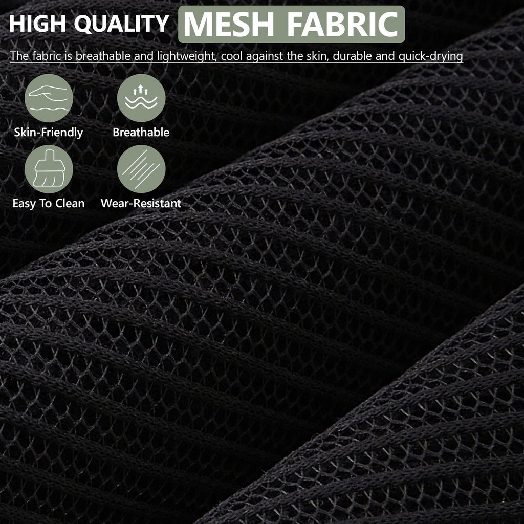 COOLHUT Ergonomic Mesh Office Chair with Footrest, Big and Tall Computer Desk Chair with Adjustable Lumbar Support, Headrest and Armrest, High Back Home Office Chair for Workspace, 300LBS, Black