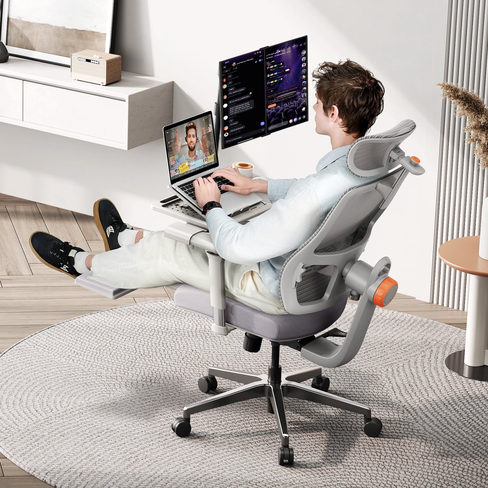 Newtral MagicH-PRO Ergonomic Chair with Laptop Tray for Home Office & Gaming