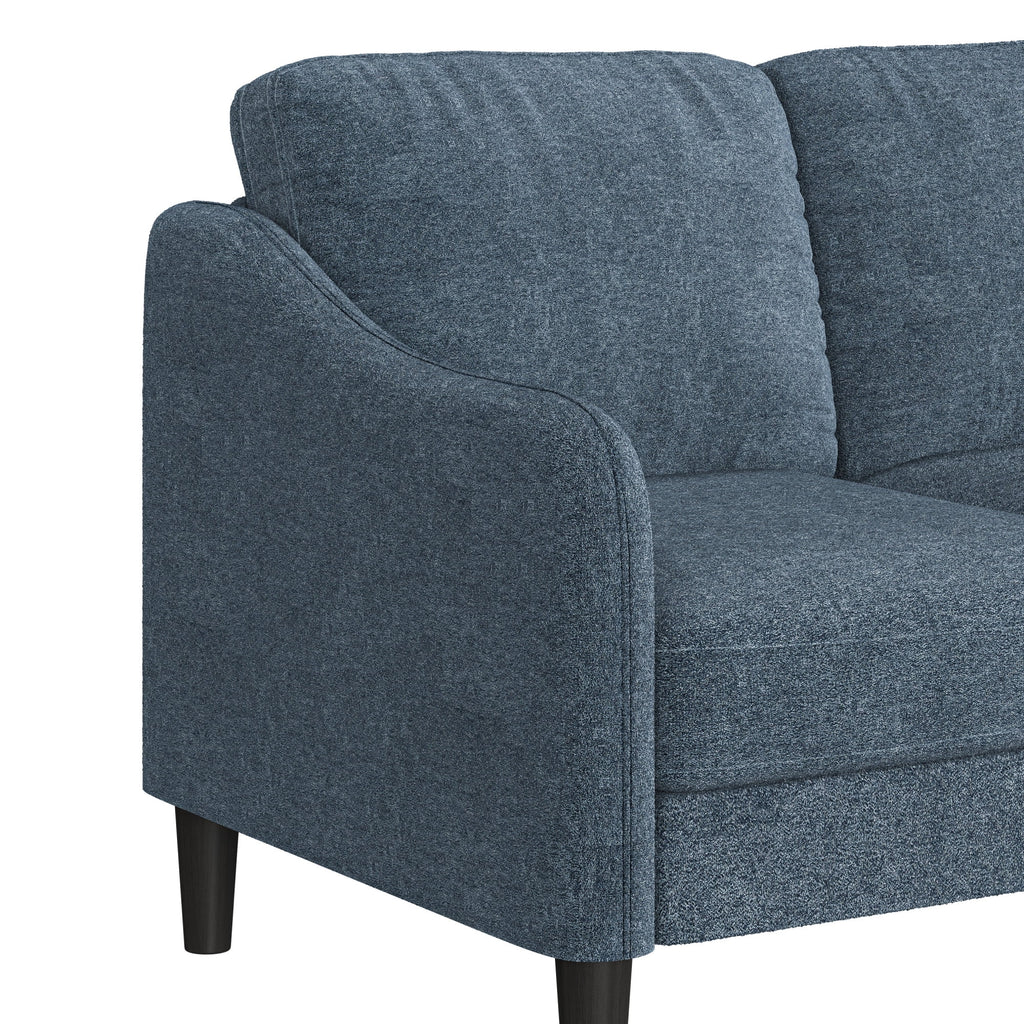 Mainstays Westley Swoop Arm 74 Sofa, Moss Green