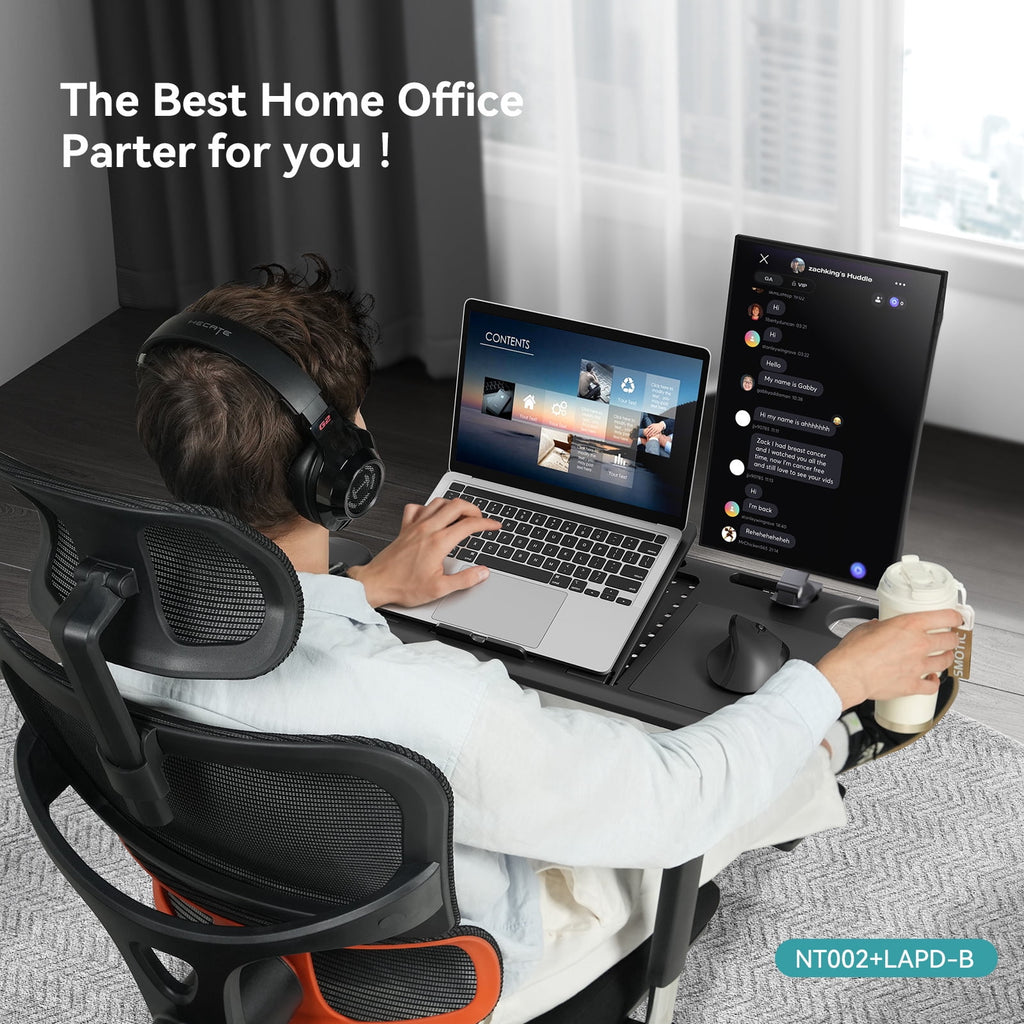 Newtral NT002 Ergonomic Chair with Laptop Tray for Home Office & Gaming