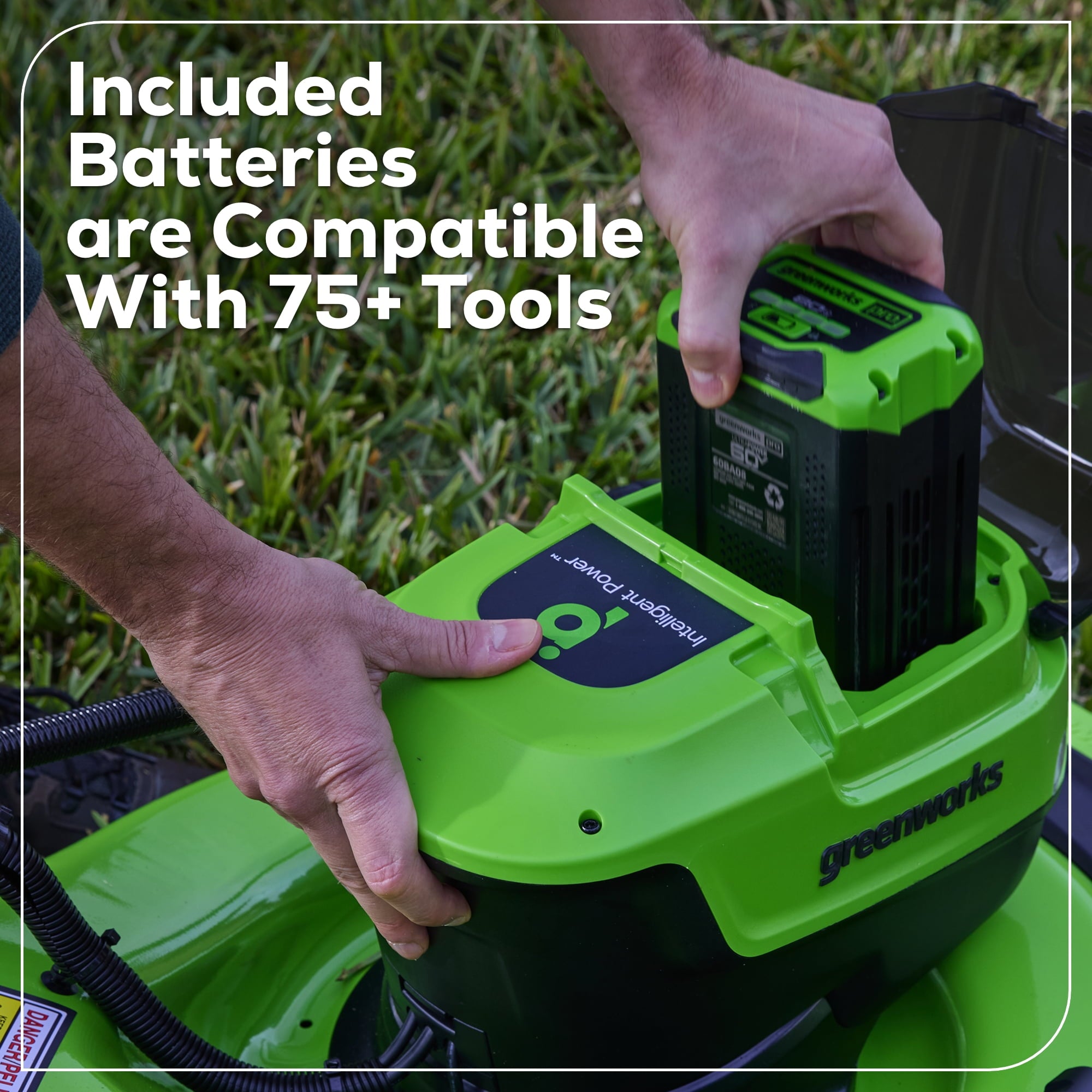 Greenworks 60V 21 Push Lawn Mower + (1) 5.0 Ah Battery & Charger 2546502