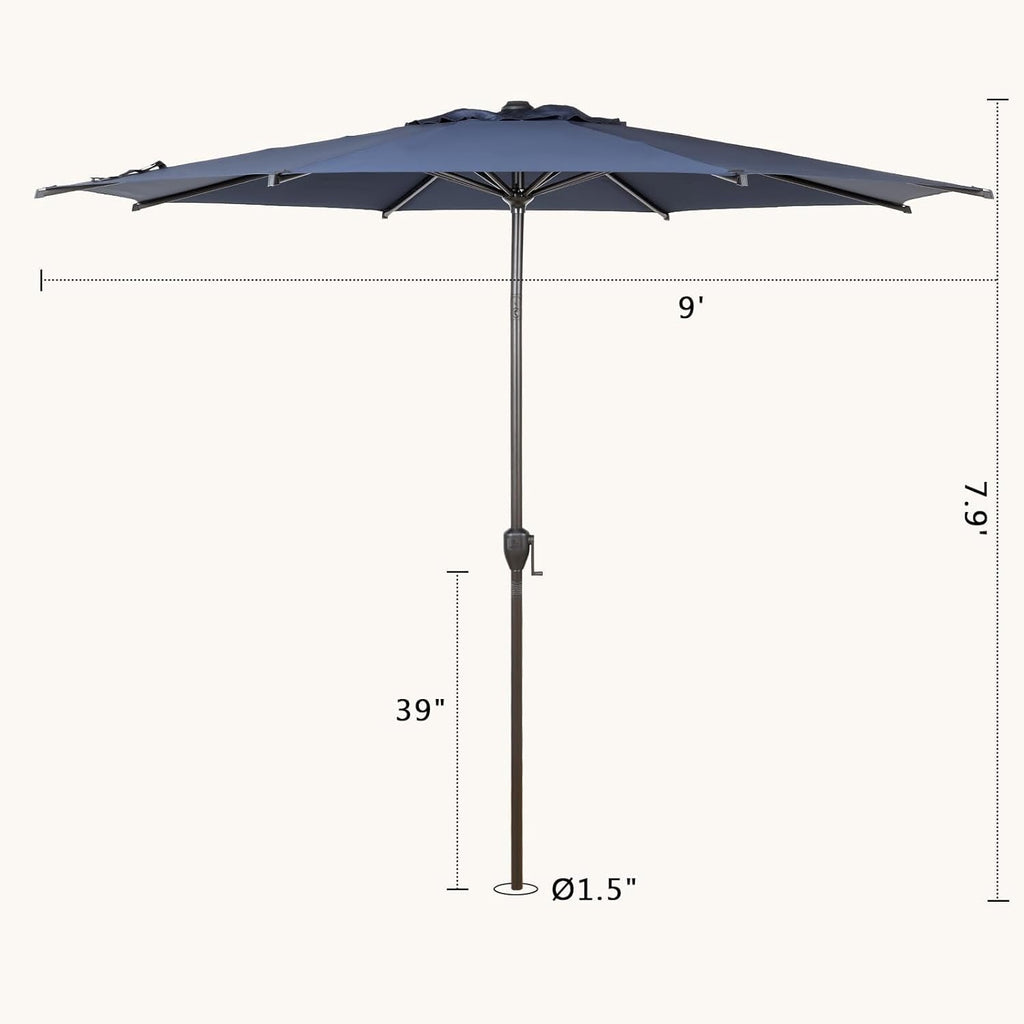 Abba Patio 11’ Vienna Offset Hanging Outdoor Cantilever Patio Umbrella, Beige