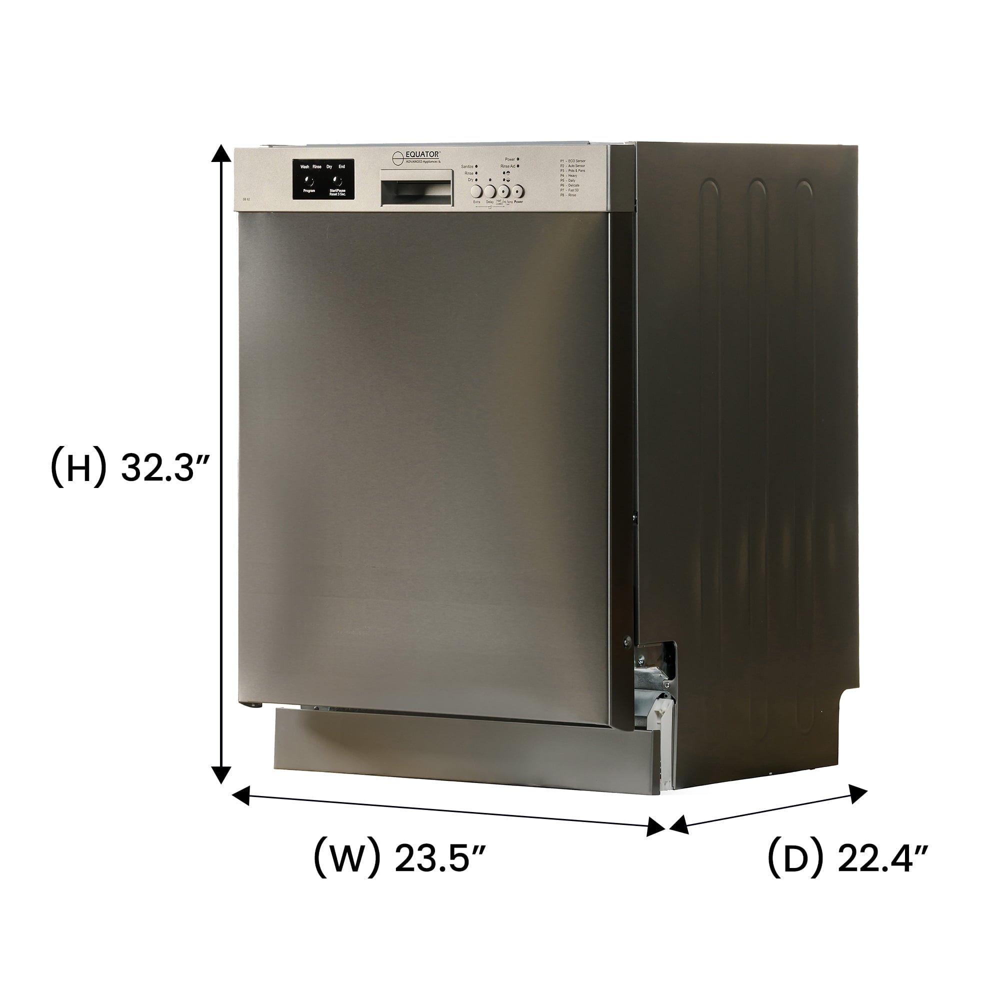 Equator Europe 24 Built in 14 place Dishwasher in White