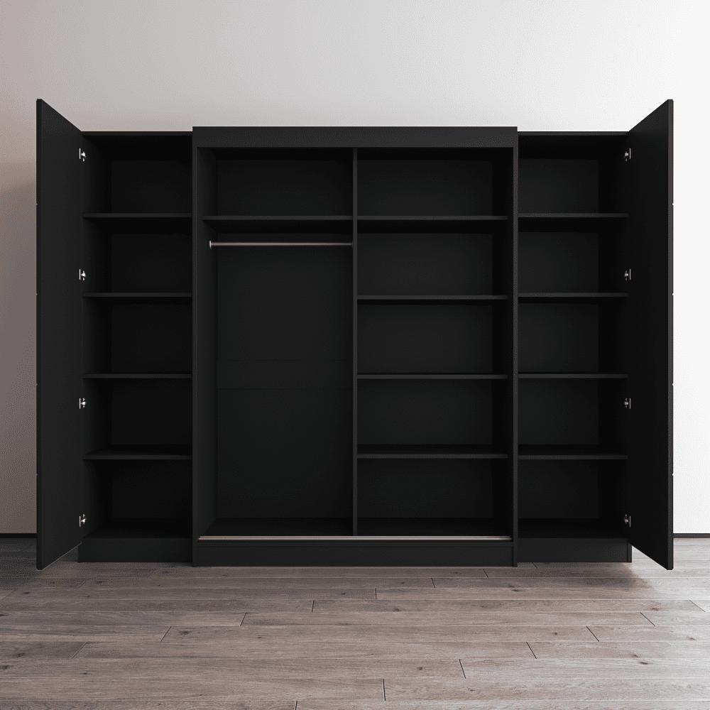 Aria 2D-EXEX Wardrobe with 2 Mirrors