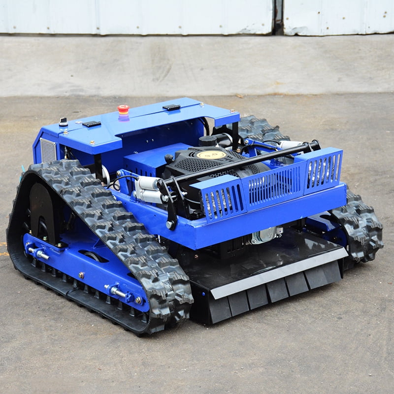 DeepKron Robotic Lawn Mower Gasoline Rato 225cc 9HP Remote Controlled Tracked Lawn Mower All-Terrain Robotor Mower Classic