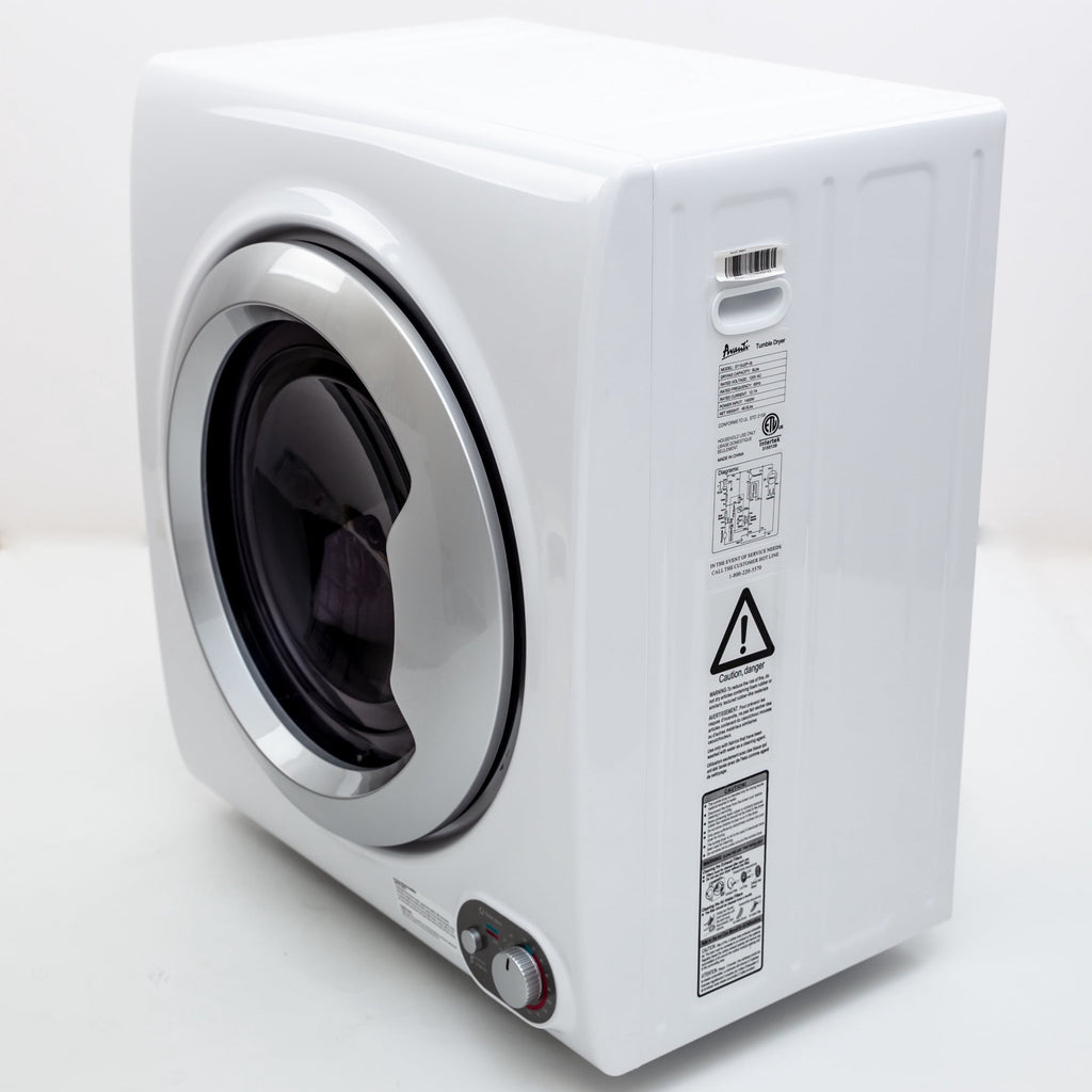 Avanti 2.6 cu. ft. Compact Front Loader Clothes Dryer, in White (D110J2P-IS)