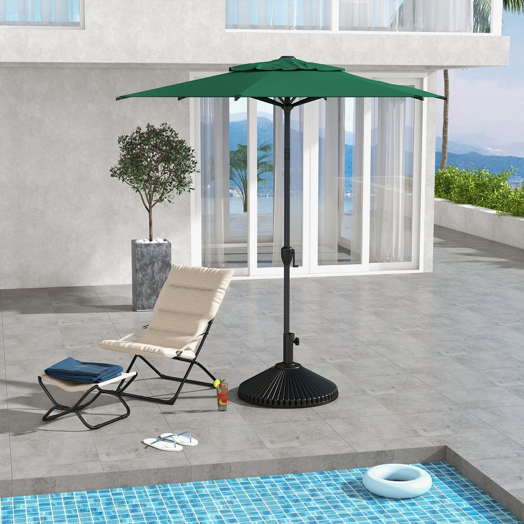 Abba Patio 11’ Vienna Offset Hanging Outdoor Cantilever Patio Umbrella, Beige