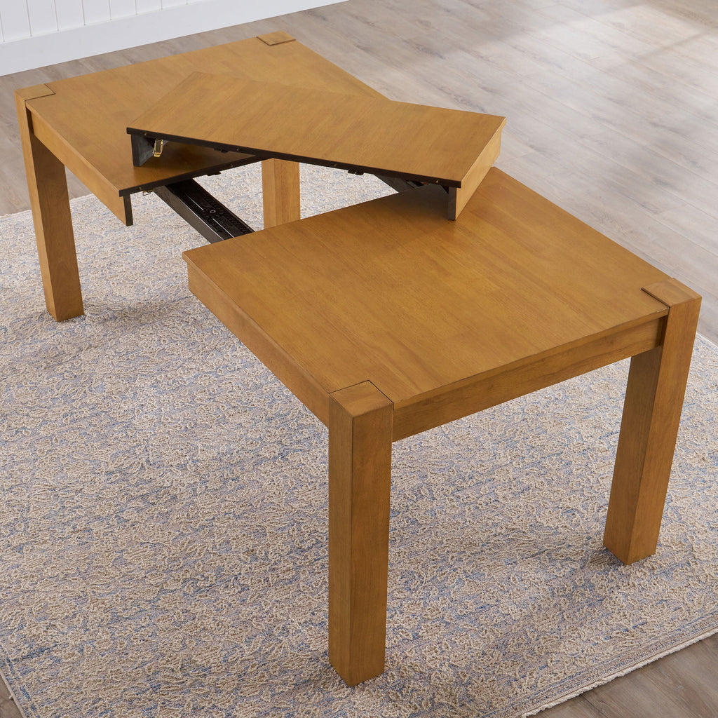 Better Homes & Gardens Bryant Solid Wood Extendable Dining Table, Walnut Finish