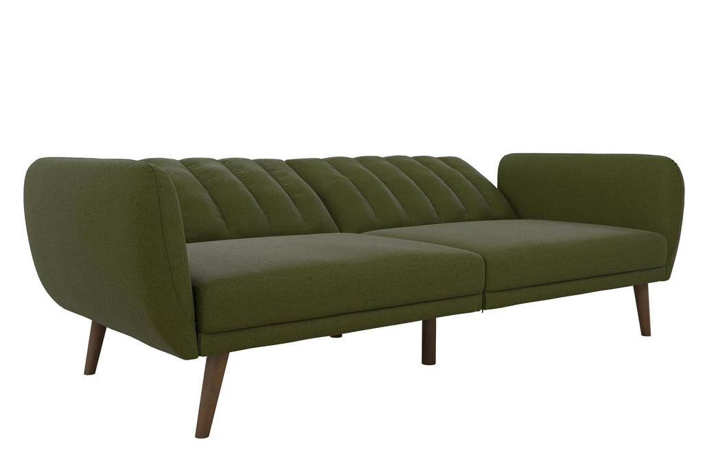 Novogratz Brittany Futon, Blue Linen