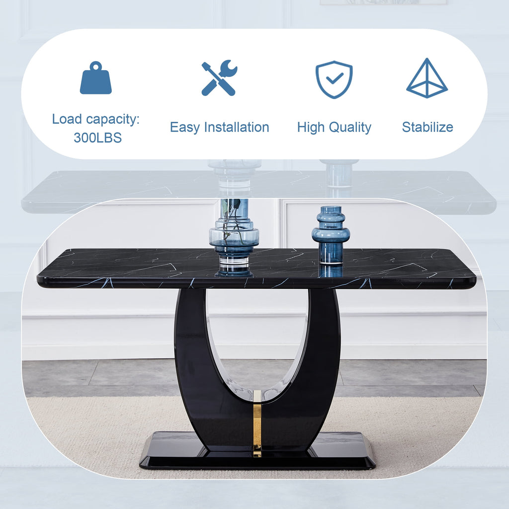 63 Modern White Rectangle Faux Marble Dining Table Room Sets for 4,Dining Table with 4 Velvet Dining Chairs,White Table and 4 Gray Chairs with Silver Leg