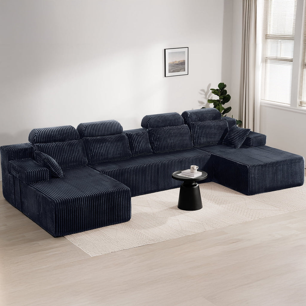 71 High Backrest Sofa for Small Spaces, Compressed Corduroy Couch with Deep Seating for Living Room, Bedroom, Dark Grey