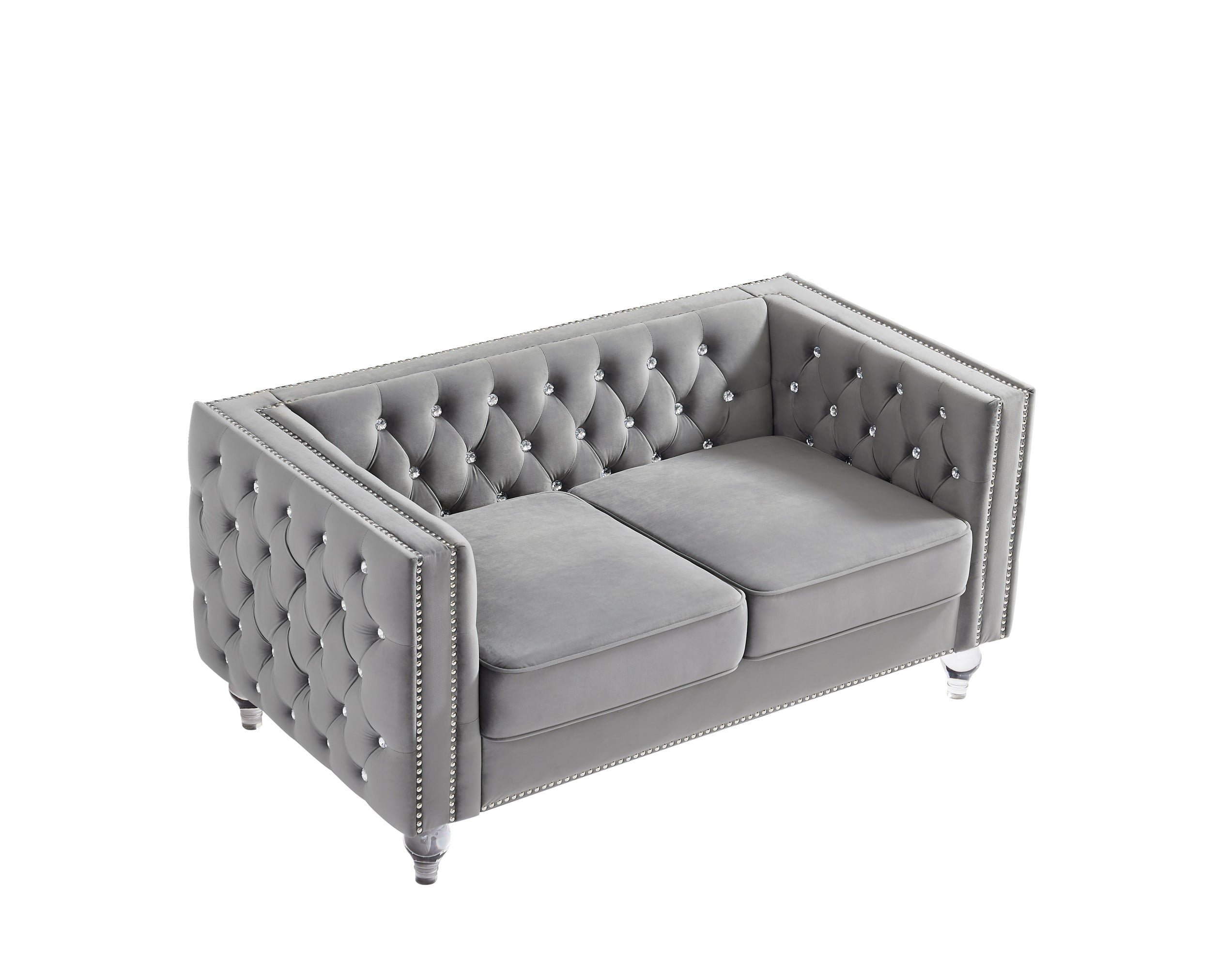 Gewnee 86.6 Modern Sofa Couch,Teddy Velvet 3 Seaters Comfy Couch with Deep Seat for Living Room,2 Pillows,Beige
