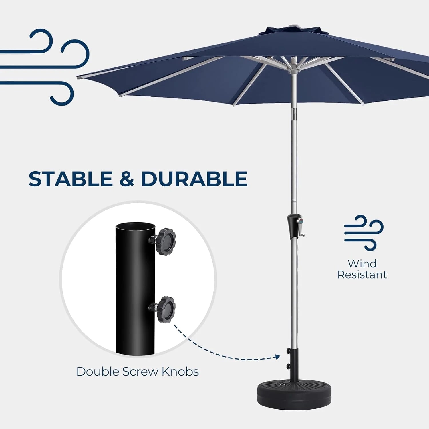 15ft Smart Electric Patio Umbrella, Large Double Sided Rectangular Outdoor Patio Umbrella with Light and Base for Lawn, Garden, Backyard,Beige