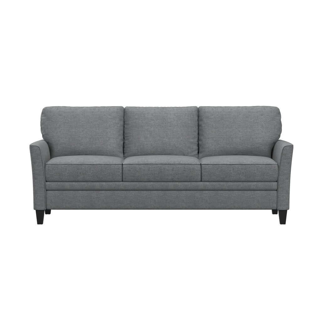 Mainstays Kensington 80 3 Seat Classic Modern Couch, Gray