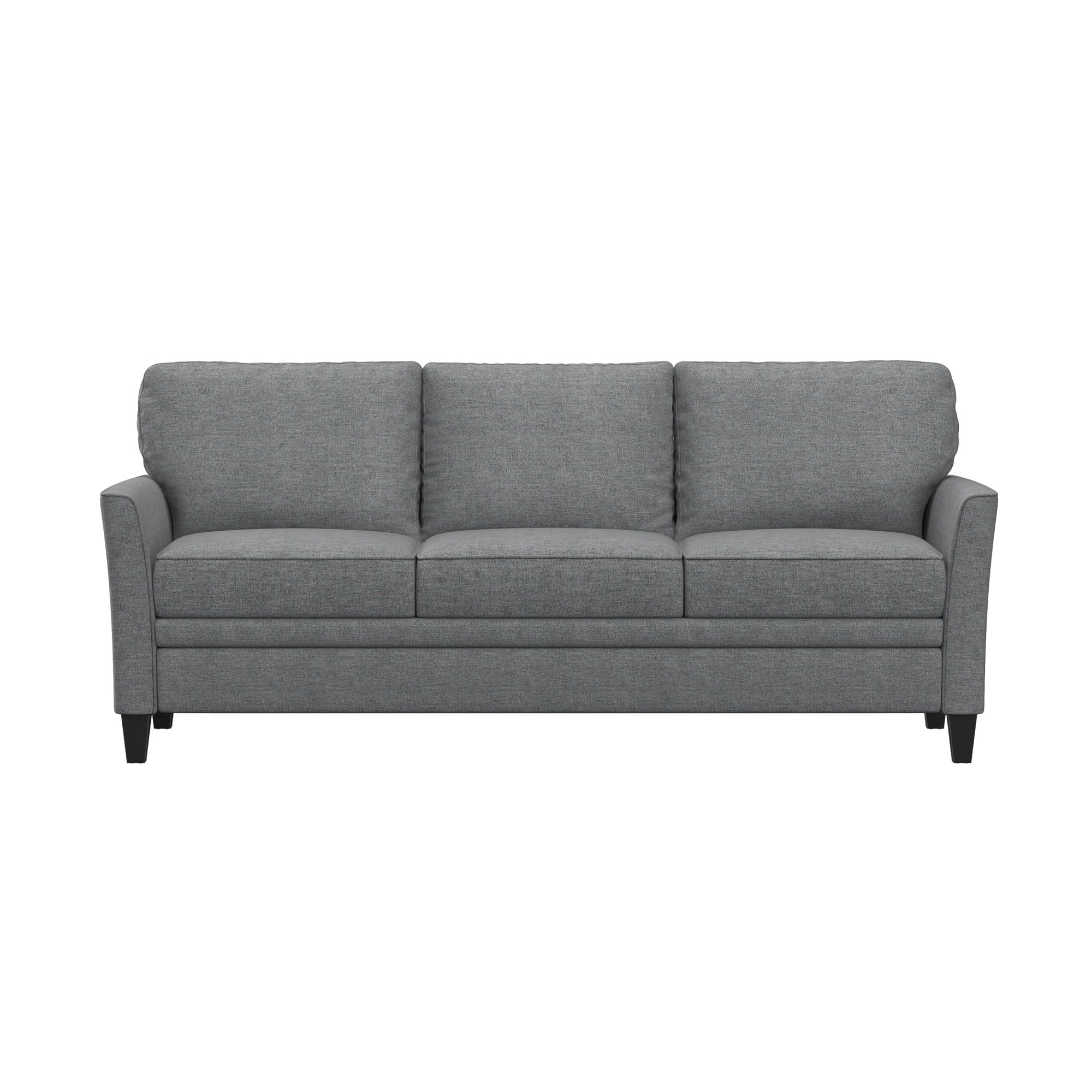 Mainstays Kensington 80 3 Seat Classic Modern Couch, Gray