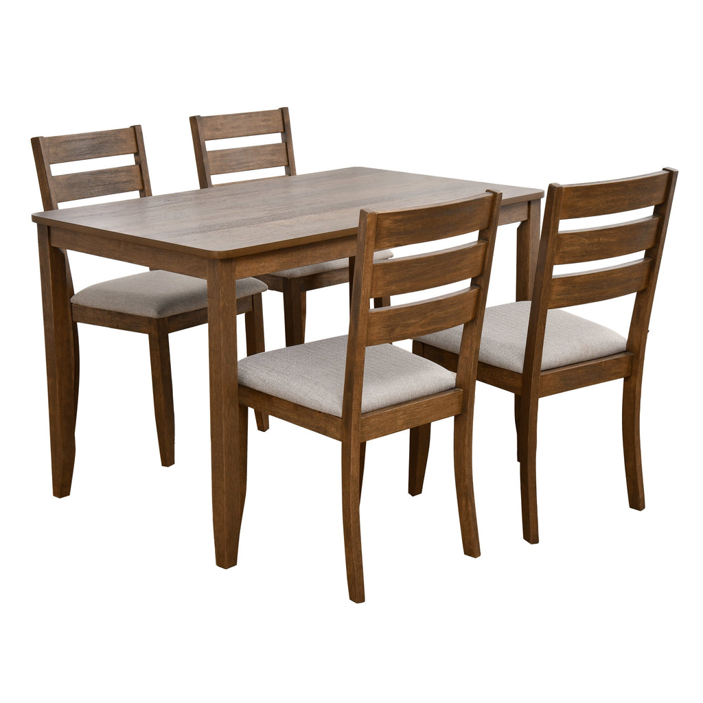Duhome Dining Table Kitchen Dining Table Solid Wood Rectangular Table for Kitchen Dining Room Livingroom Restaurant, Caramel