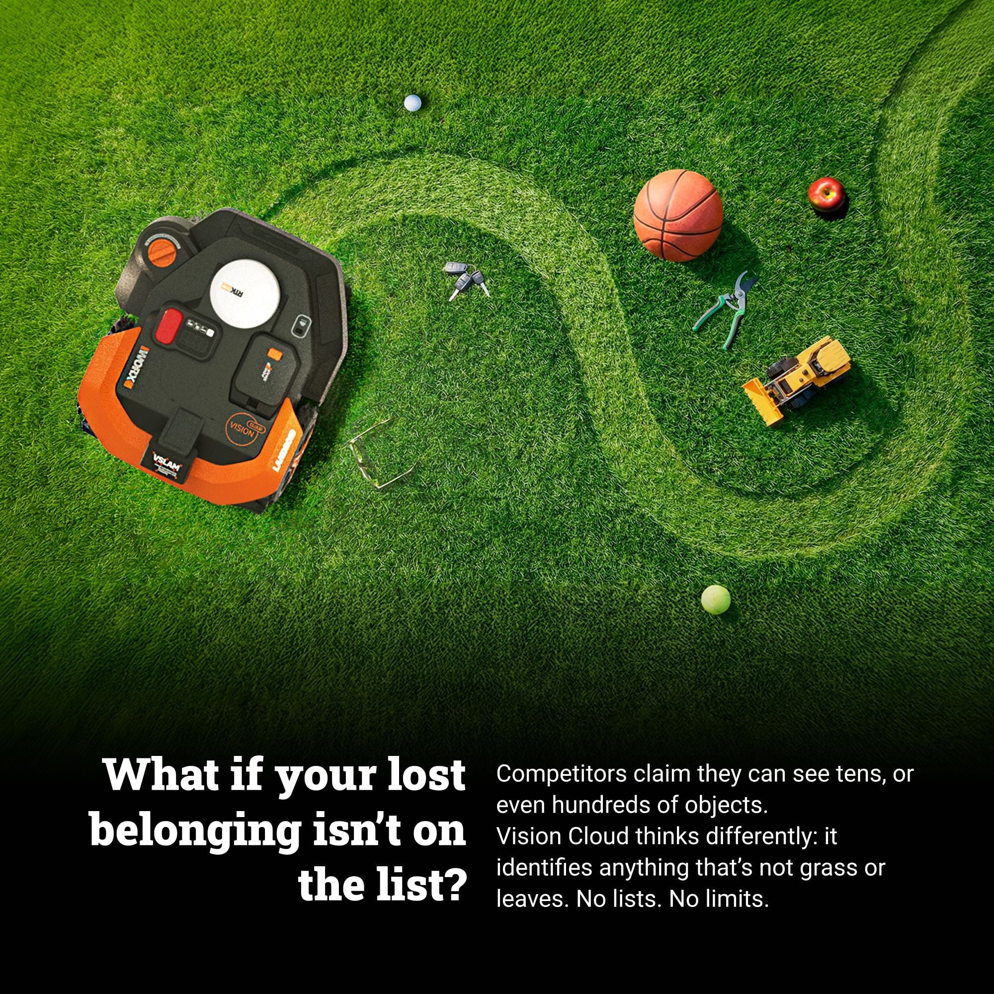 Worx WR310.1 Landroid Vision Cloud 2WD Robotic Lawn Mower (¼ Acre)