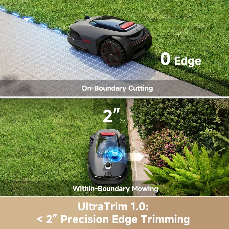 MOVA LiDAX Ultra 2000 Robotic Lawn Mower,Dual Mapping,0.5 Acres,Edge Cutting, Adjustable Cutting Height, Smart Obstacle Avoidance