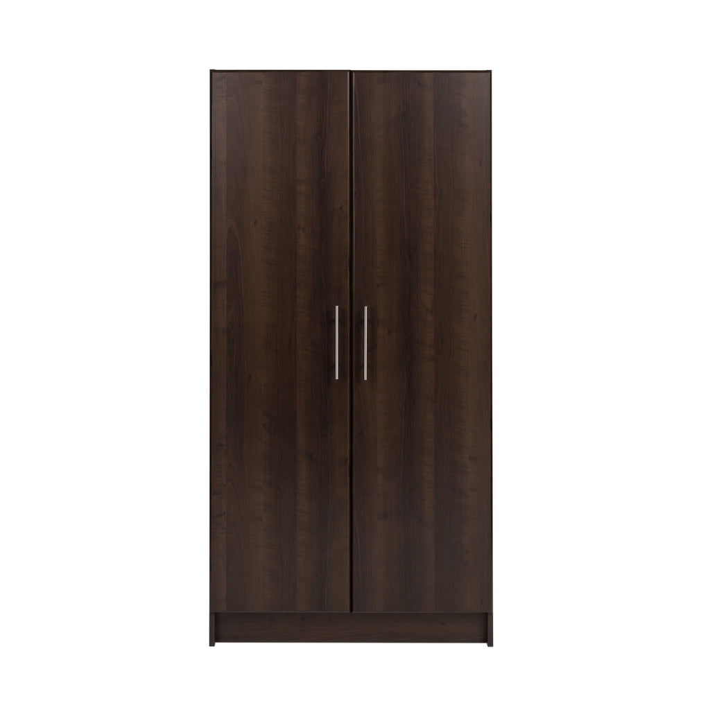 Prepac Armoir, Elite 32W x 35H x 20D White Wardrobe Closet & Cabinet - Functional Clothes Storage with Hanging Rail, Armoire Wardrobe - WEW-3264